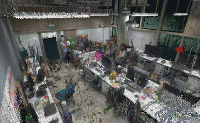 A lidar scan of our group's open office. Courtesy of [Olaf Wysocki](https://olafwysocki.github.io) and [Ziyang Xu](https://www.asg.ed.tum.de/gds/xu/) (TU Munich) during their visit in 2024.