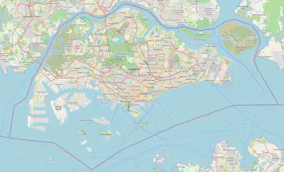 Singapore in OpenStreetMap (map as of 2024-08-11). (c) OpenStreetMap contributors.