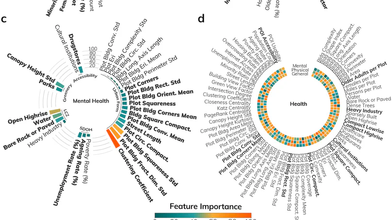 Urban motifs associated with population health